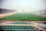 NEW DELHI, INDIA - JANUARY 24: A view of the newly renovated Dhyan Chand National Hockey Stadium in New Delhi on January 24, 2010.